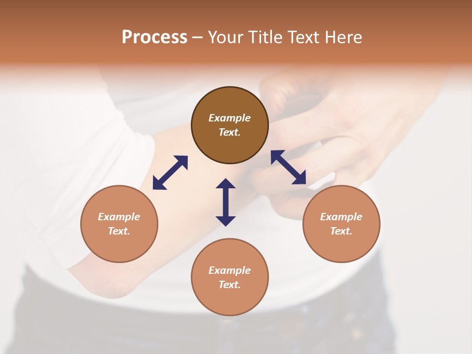 A Woman Holding Her Arm In Pain Powerpoint Presentation PowerPoint Template