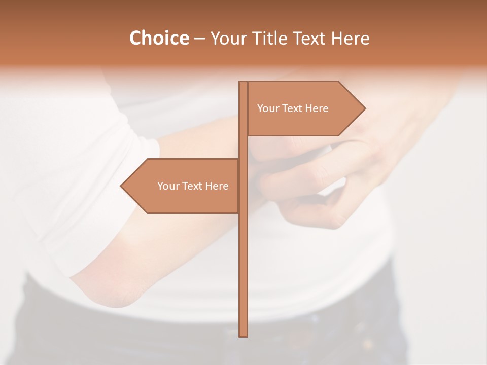 A Woman Holding Her Arm In Pain Powerpoint Presentation PowerPoint Template