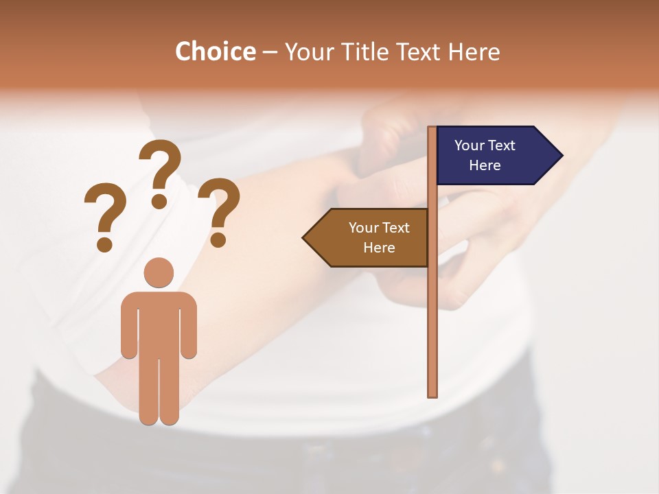 A Woman Holding Her Arm In Pain Powerpoint Presentation PowerPoint Template