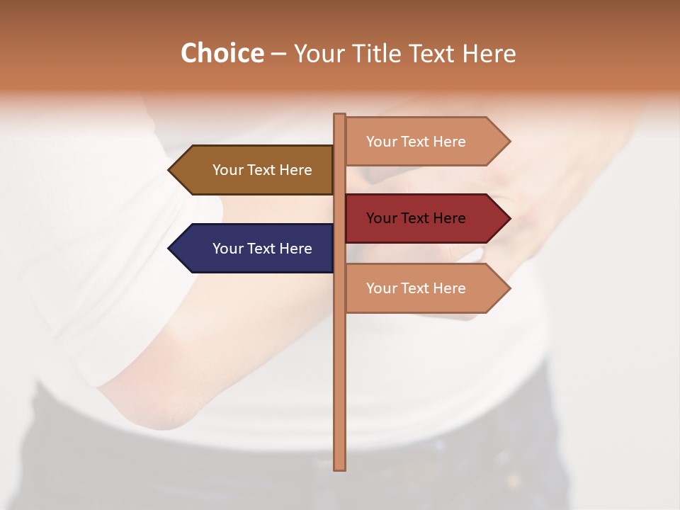 A Woman Holding Her Arm In Pain Powerpoint Presentation PowerPoint Template