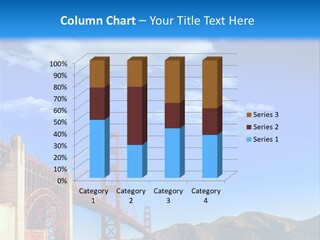 A Picture Of The Golden Gate Bridge In San Francisco, California PowerPoint Template