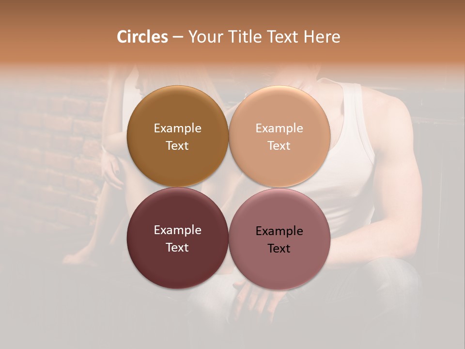 A Man And A Woman Sitting Next To Each Other PowerPoint Template