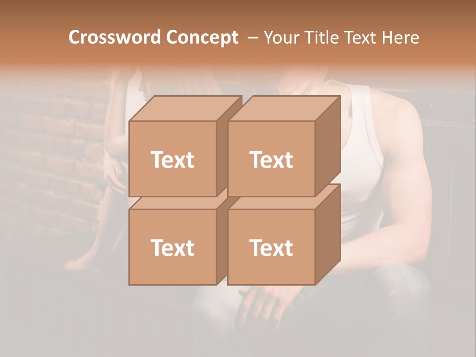 A Man And A Woman Sitting Next To Each Other PowerPoint Template