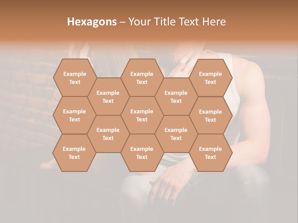 A Man And A Woman Sitting Next To Each Other PowerPoint Template