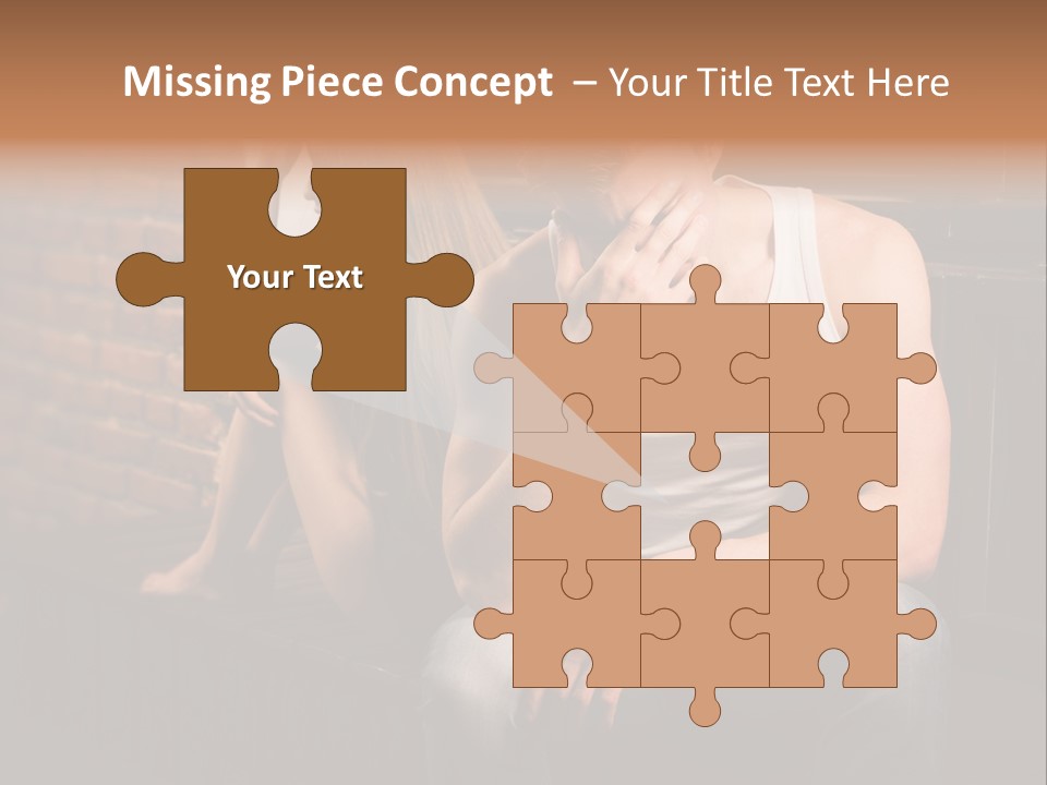 A Man And A Woman Sitting Next To Each Other PowerPoint Template