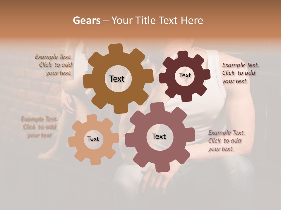 A Man And A Woman Sitting Next To Each Other PowerPoint Template