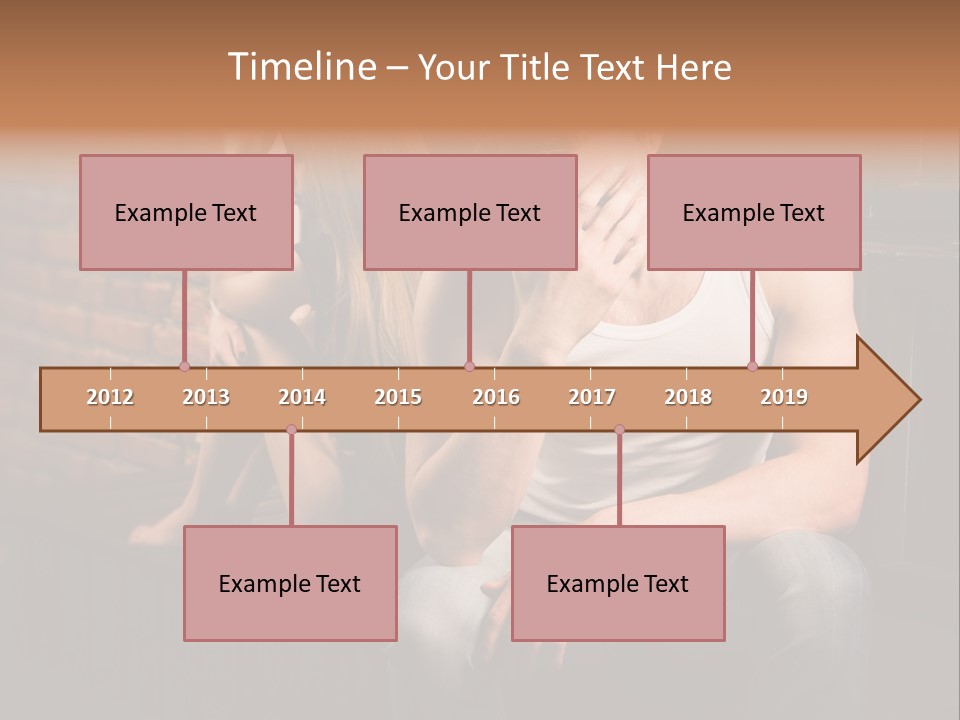 A Man And A Woman Sitting Next To Each Other PowerPoint Template