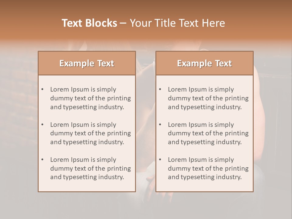 A Man And A Woman Sitting Next To Each Other PowerPoint Template