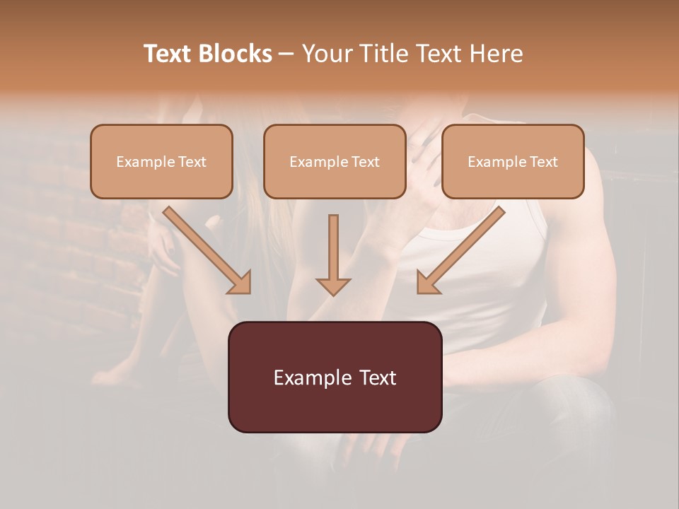 A Man And A Woman Sitting Next To Each Other PowerPoint Template