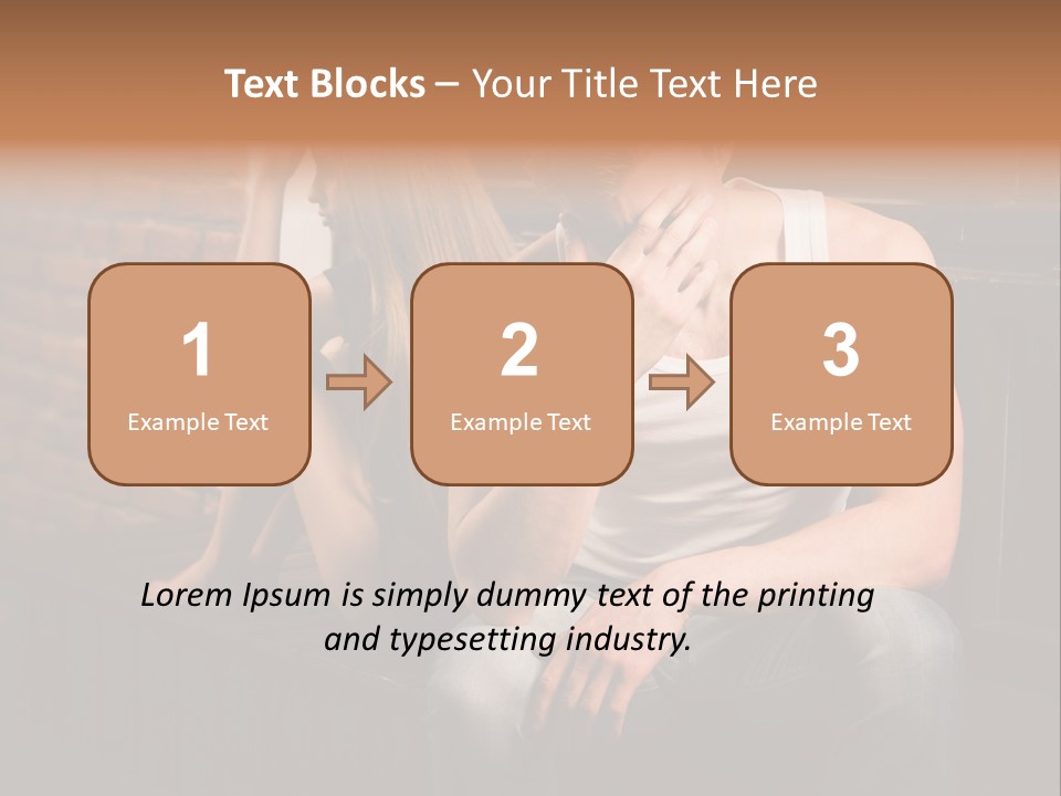 A Man And A Woman Sitting Next To Each Other PowerPoint Template