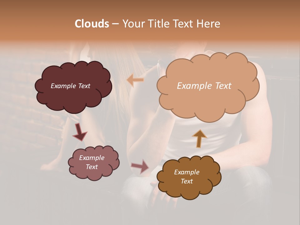A Man And A Woman Sitting Next To Each Other PowerPoint Template