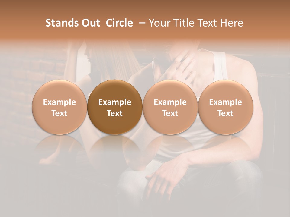 A Man And A Woman Sitting Next To Each Other PowerPoint Template