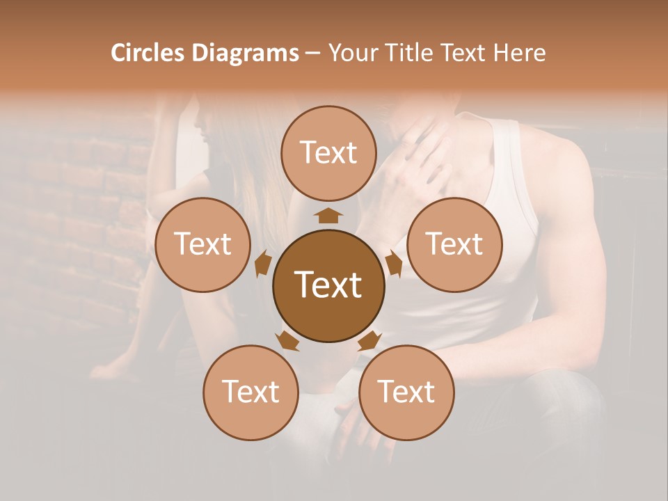 A Man And A Woman Sitting Next To Each Other PowerPoint Template