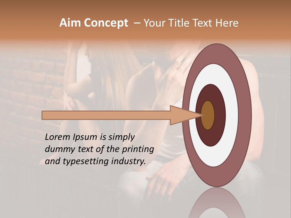 A Man And A Woman Sitting Next To Each Other PowerPoint Template