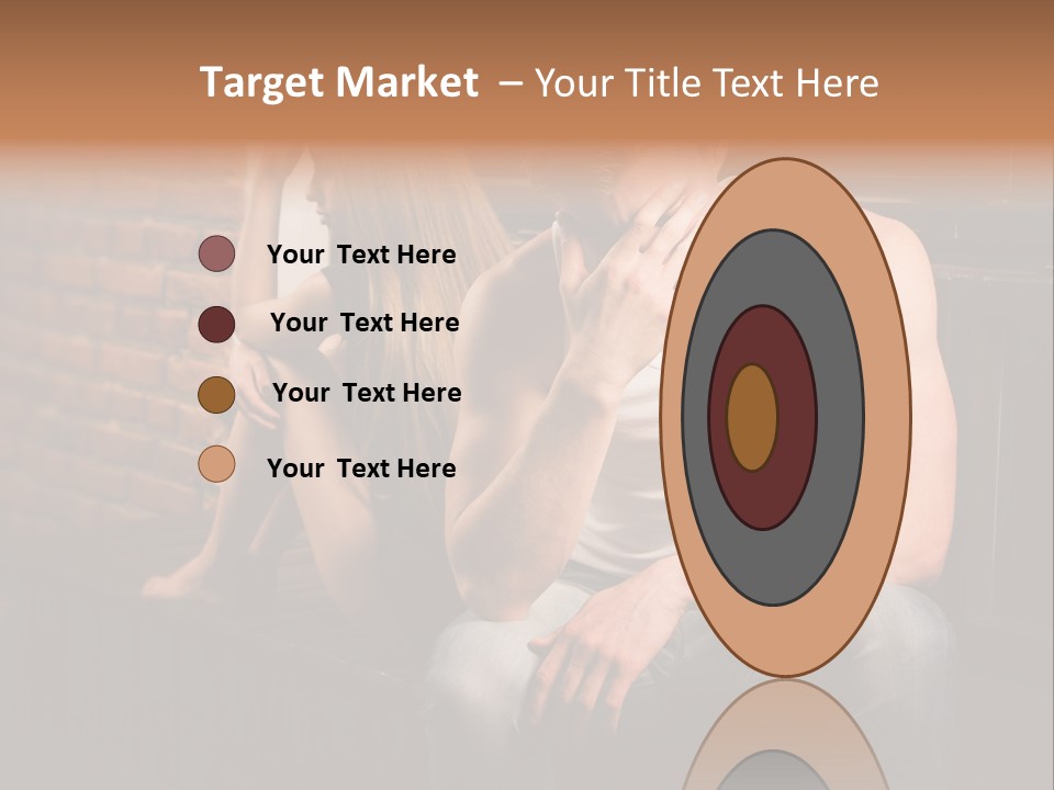 A Man And A Woman Sitting Next To Each Other PowerPoint Template