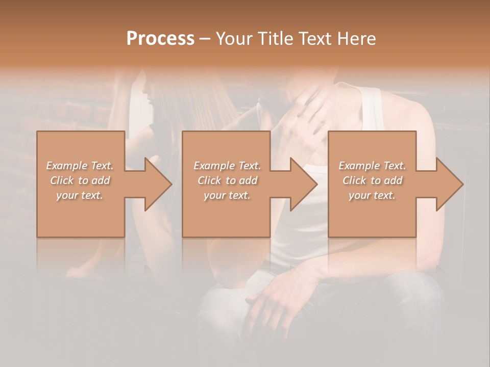 A Man And A Woman Sitting Next To Each Other PowerPoint Template