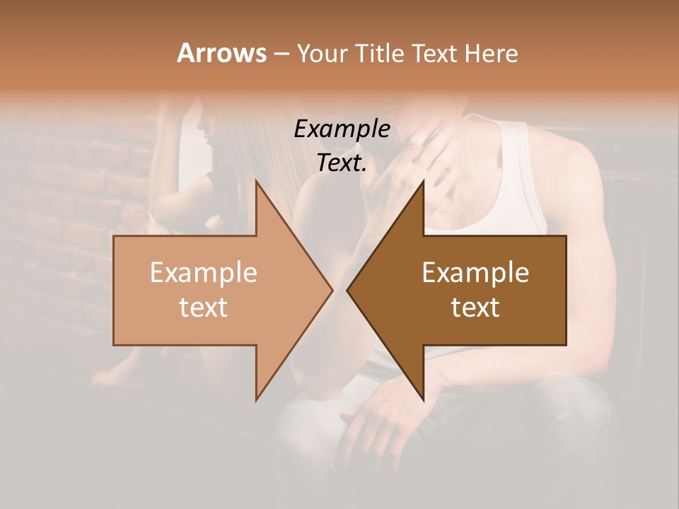 A Man And A Woman Sitting Next To Each Other PowerPoint Template