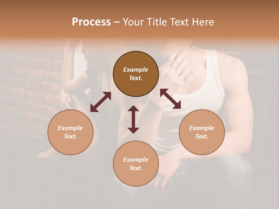 A Man And A Woman Sitting Next To Each Other PowerPoint Template