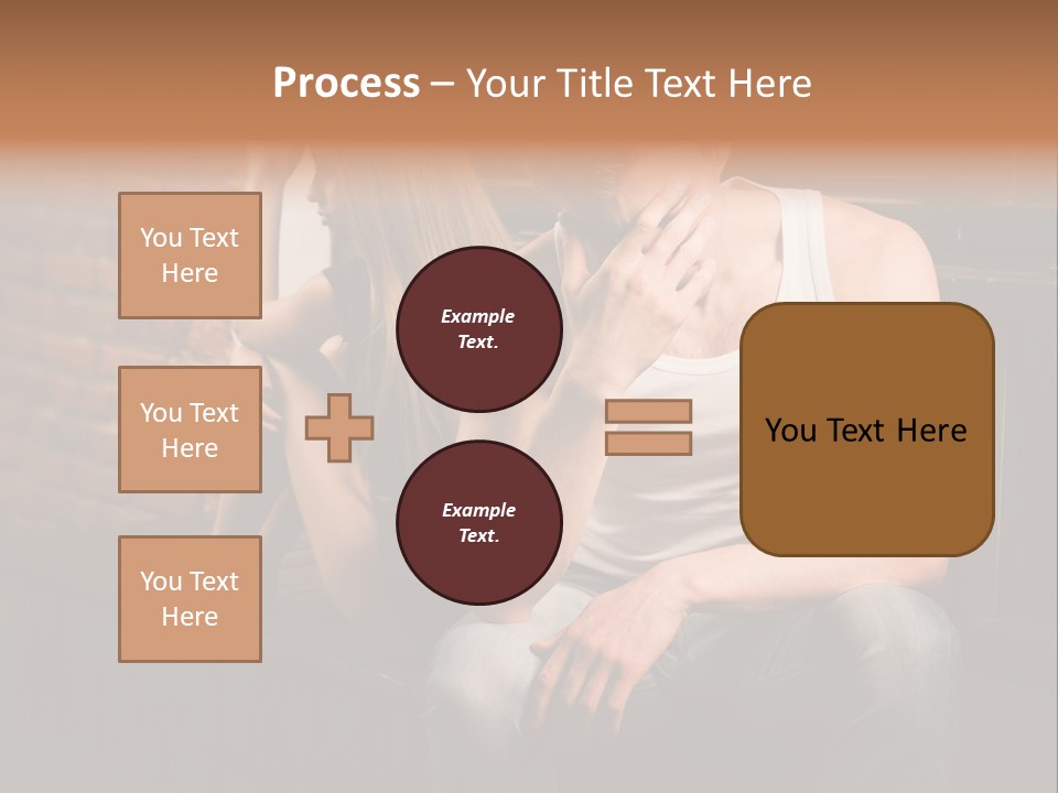 A Man And A Woman Sitting Next To Each Other PowerPoint Template