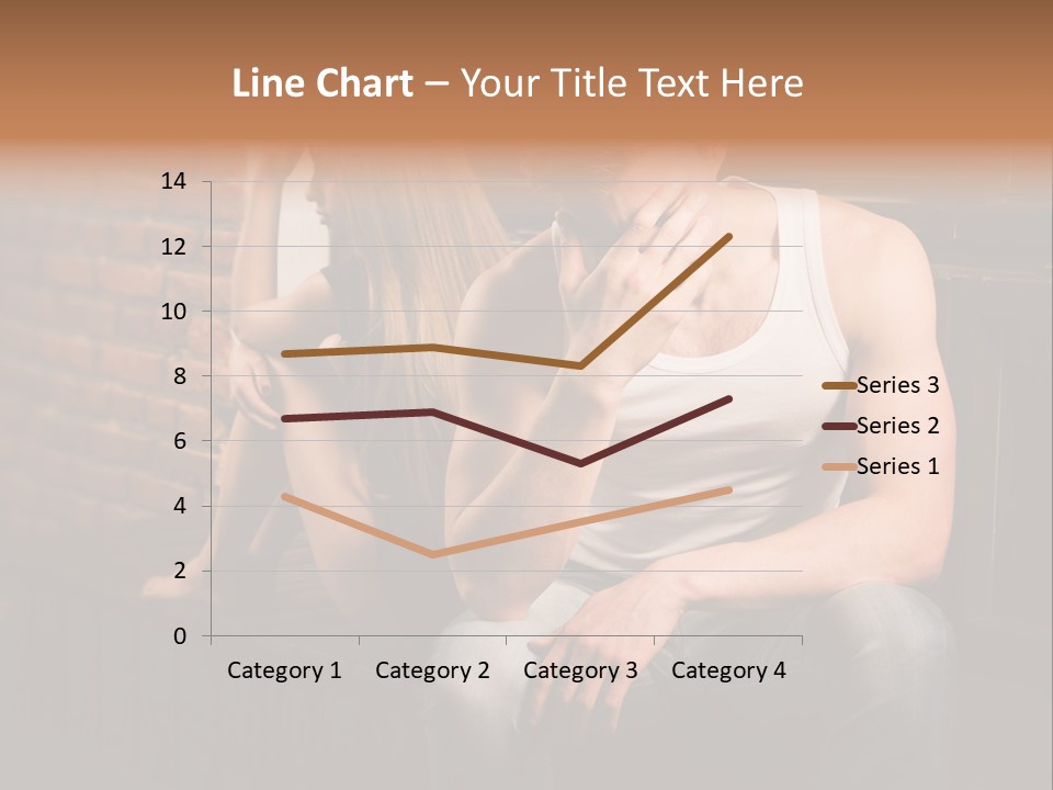 A Man And A Woman Sitting Next To Each Other PowerPoint Template