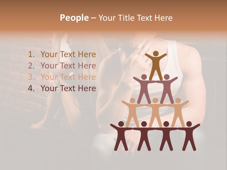A Man And A Woman Sitting Next To Each Other PowerPoint Template