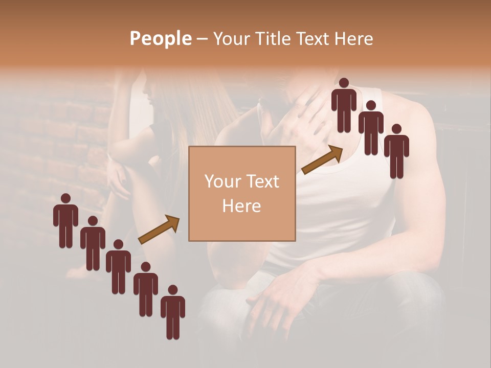 A Man And A Woman Sitting Next To Each Other PowerPoint Template