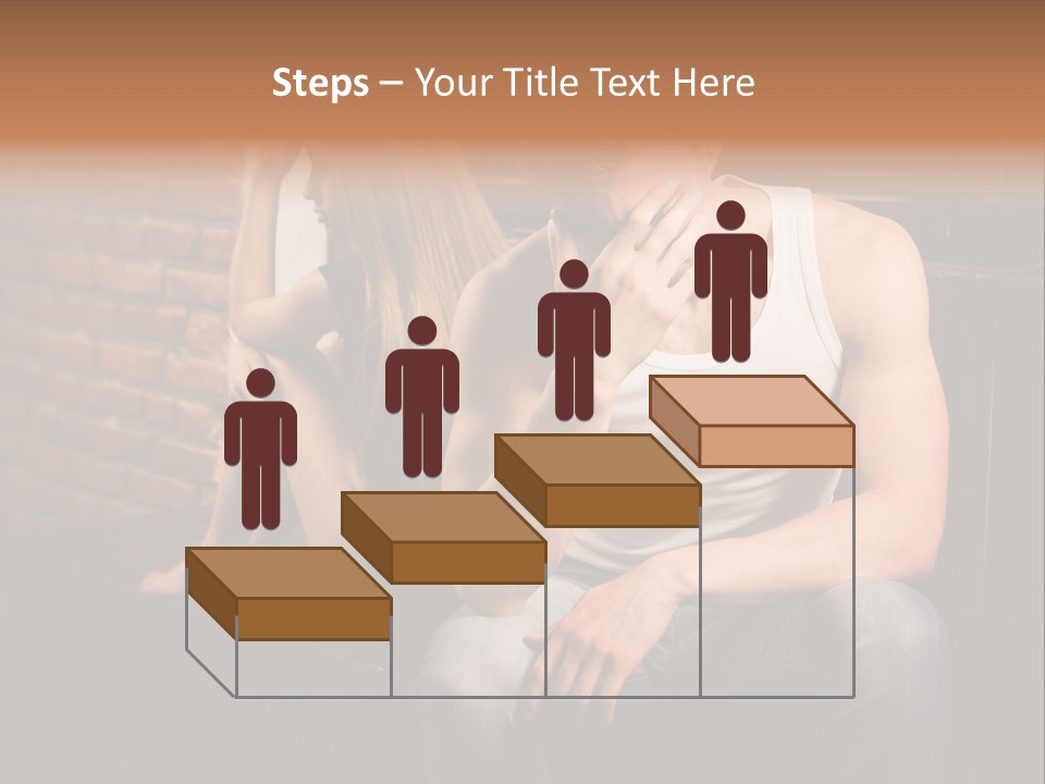 A Man And A Woman Sitting Next To Each Other PowerPoint Template