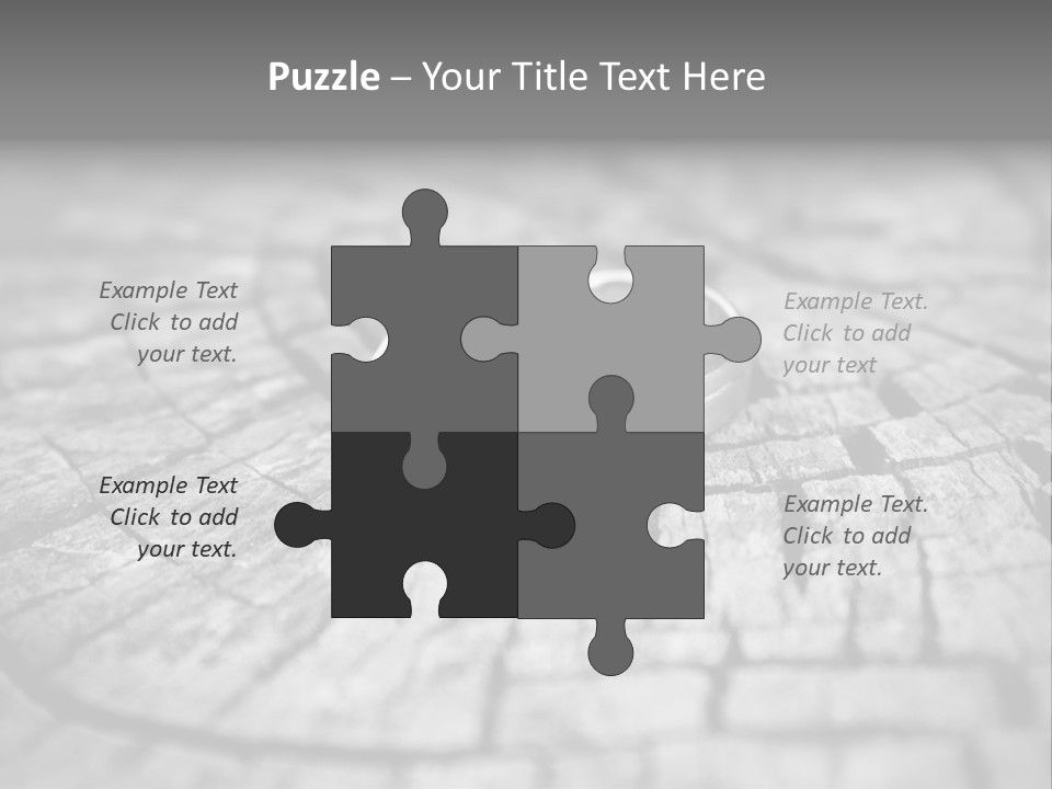 Two Wedding Rings Sitting On Top Of A Brick Floor PowerPoint Template