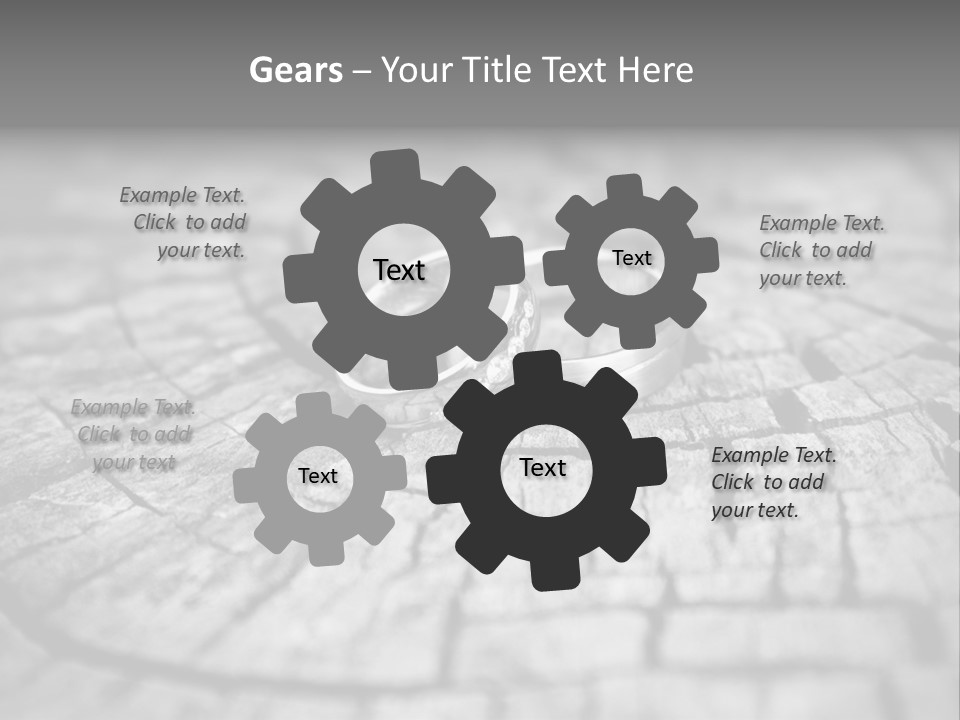 Two Wedding Rings Sitting On Top Of A Brick Floor PowerPoint Template