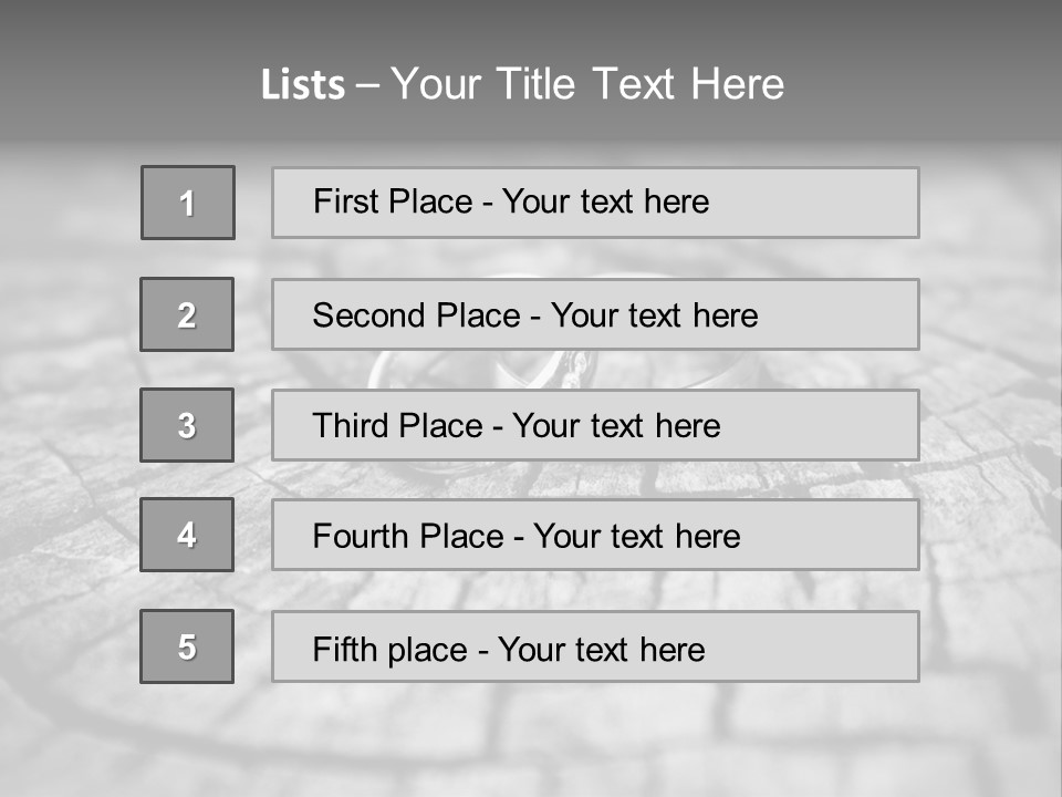Two Wedding Rings Sitting On Top Of A Brick Floor PowerPoint Template