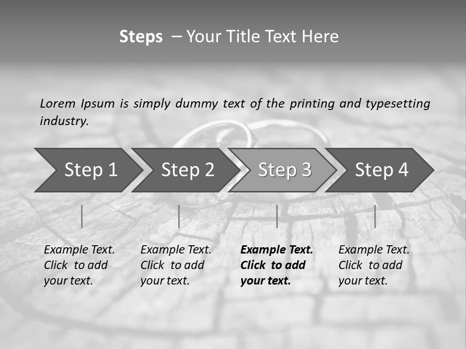 Two Wedding Rings Sitting On Top Of A Brick Floor PowerPoint Template