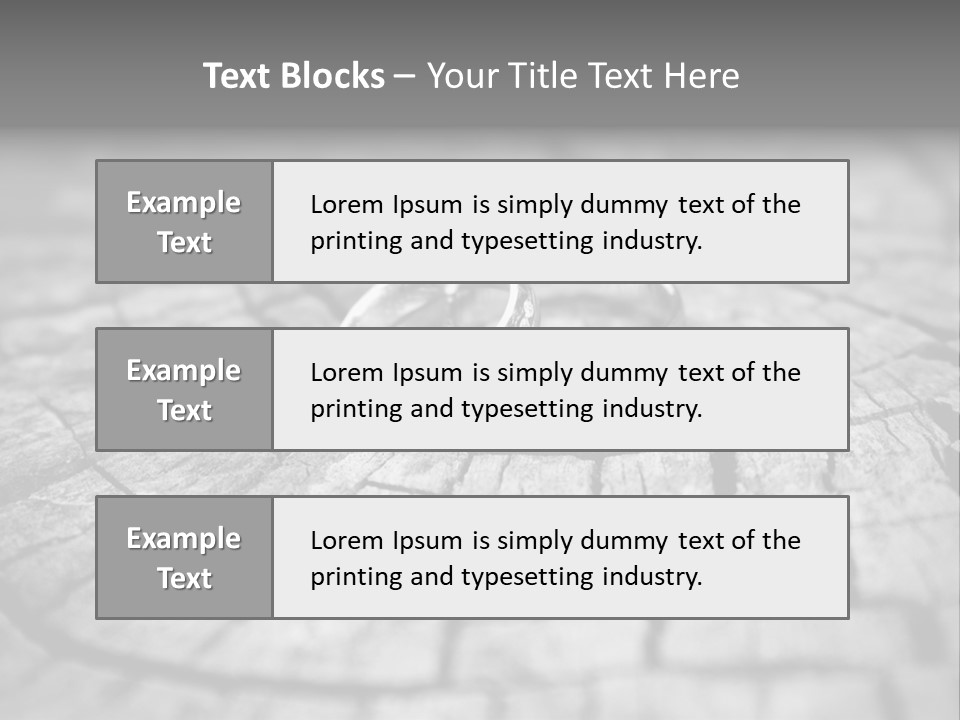 Two Wedding Rings Sitting On Top Of A Brick Floor PowerPoint Template