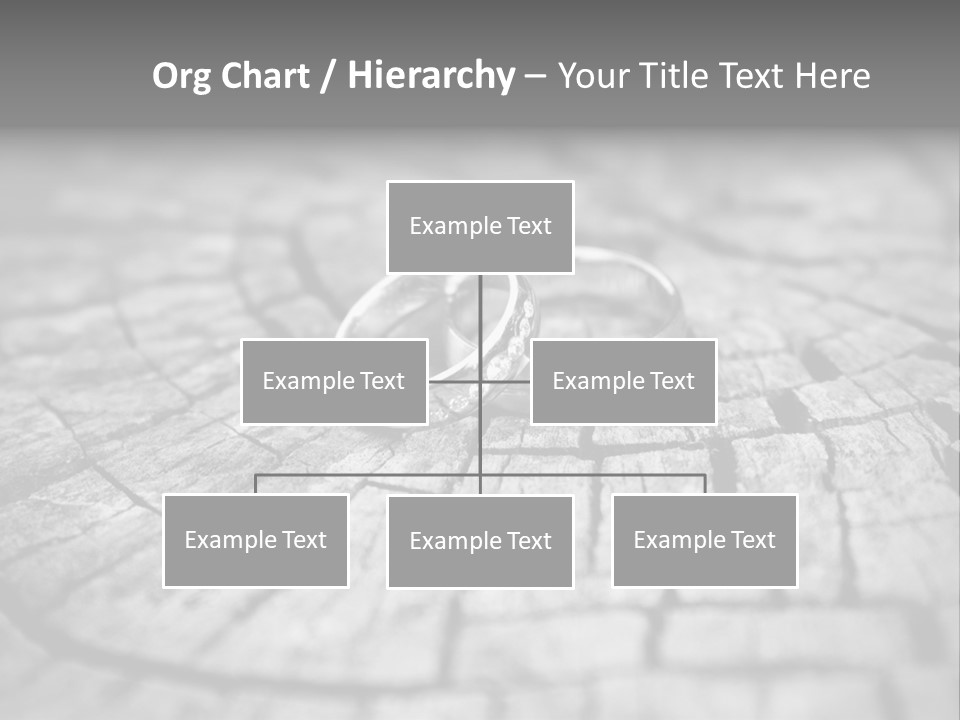 Two Wedding Rings Sitting On Top Of A Brick Floor PowerPoint Template