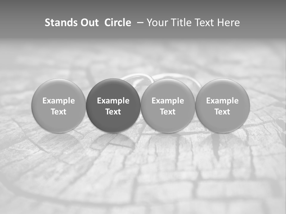 Two Wedding Rings Sitting On Top Of A Brick Floor PowerPoint Template