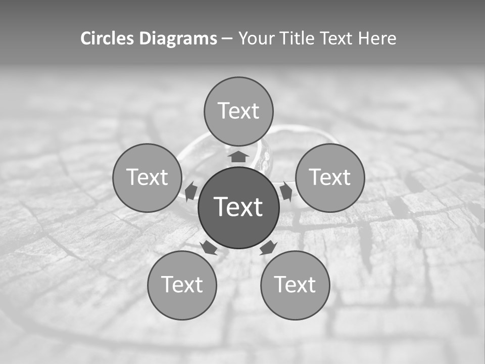 Two Wedding Rings Sitting On Top Of A Brick Floor PowerPoint Template