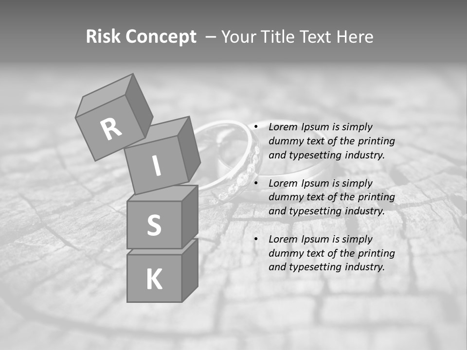 Two Wedding Rings Sitting On Top Of A Brick Floor PowerPoint Template