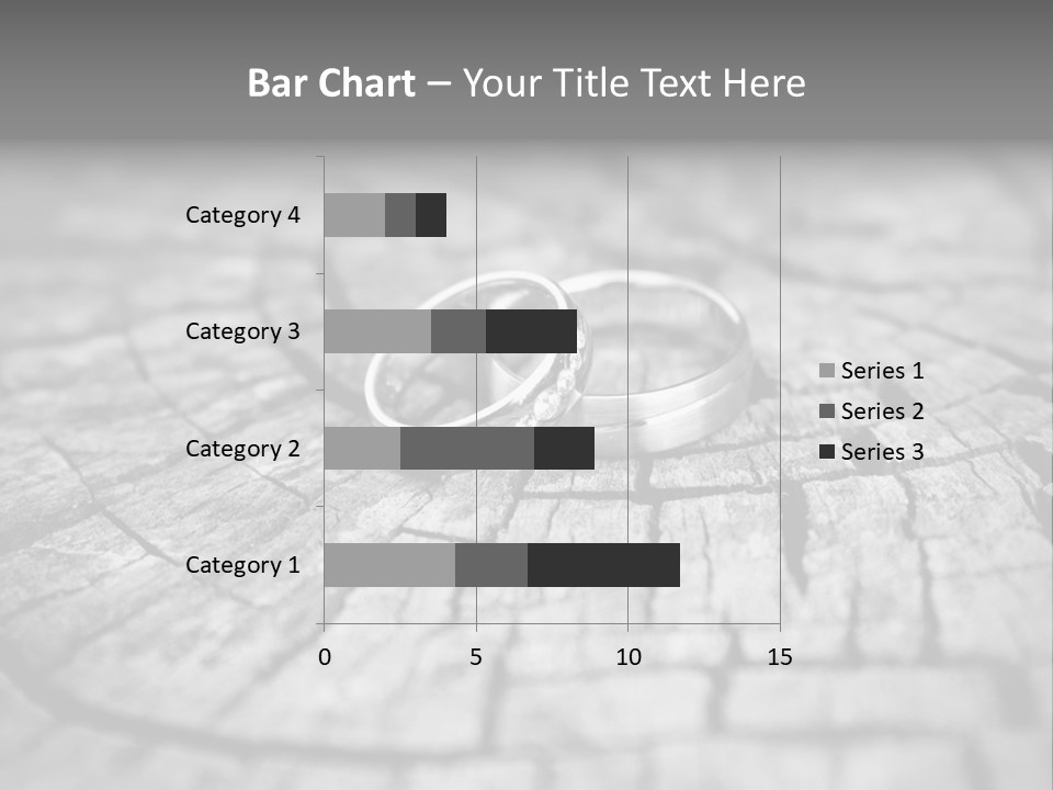 Two Wedding Rings Sitting On Top Of A Brick Floor PowerPoint Template