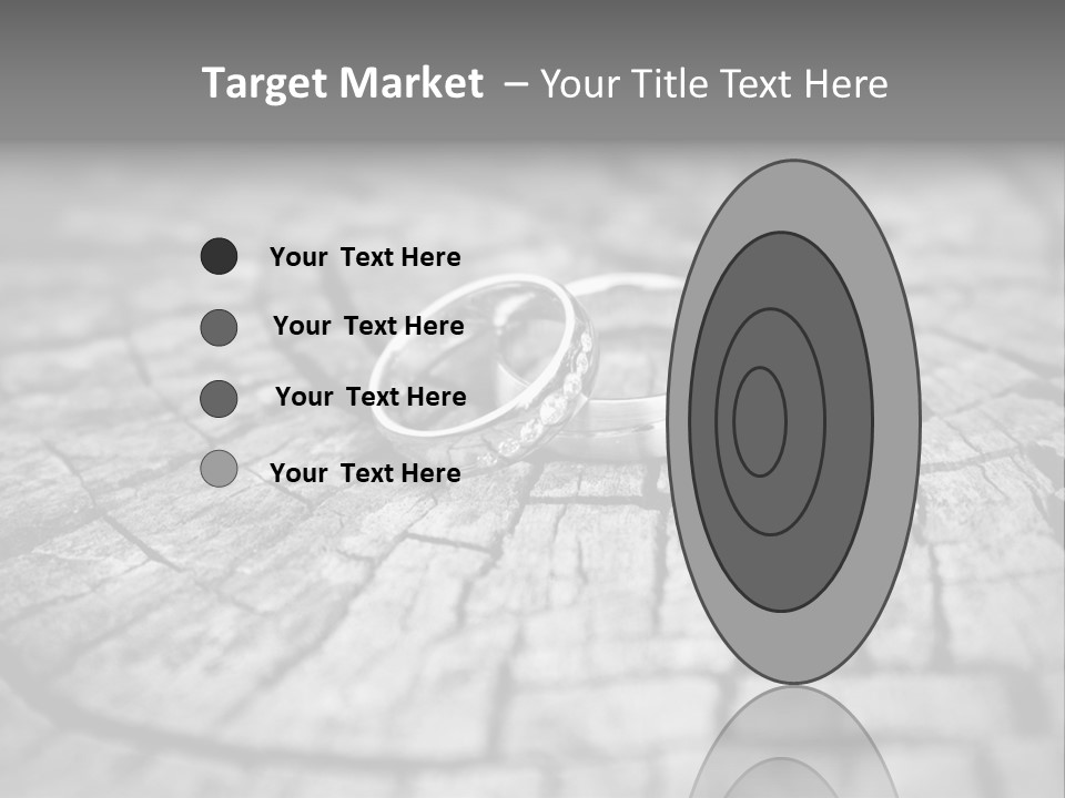 Two Wedding Rings Sitting On Top Of A Brick Floor PowerPoint Template