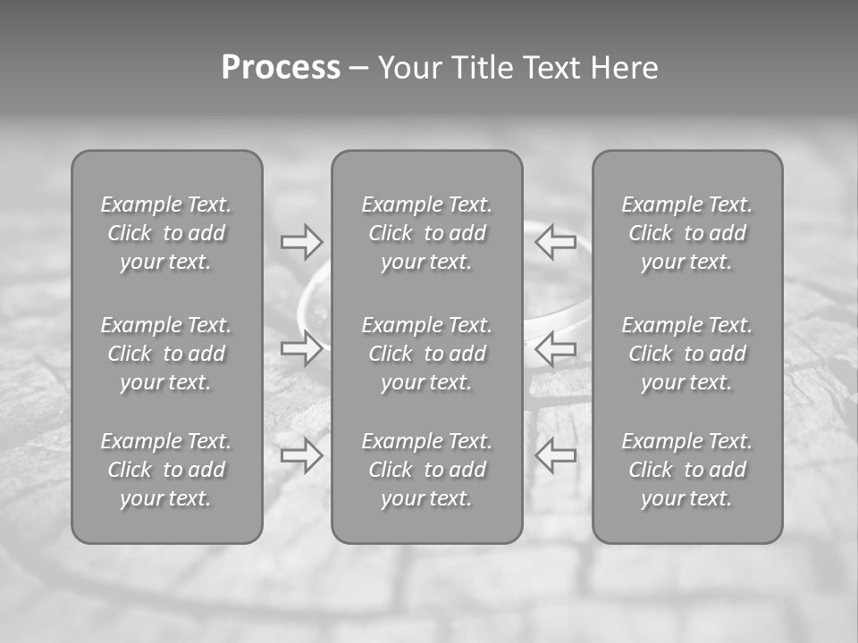 Two Wedding Rings Sitting On Top Of A Brick Floor PowerPoint Template