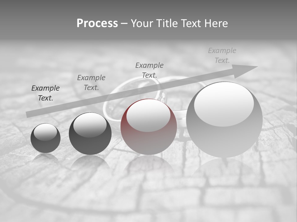 Two Wedding Rings Sitting On Top Of A Brick Floor PowerPoint Template