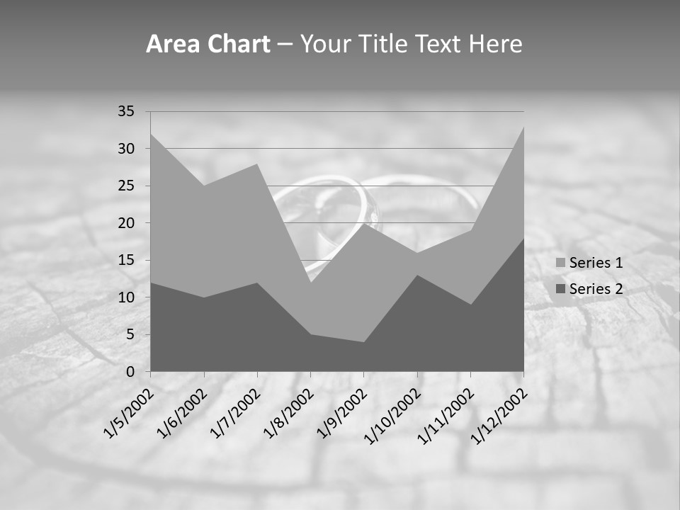 Two Wedding Rings Sitting On Top Of A Brick Floor PowerPoint Template