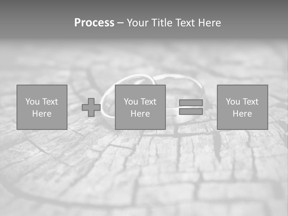 Two Wedding Rings Sitting On Top Of A Brick Floor PowerPoint Template