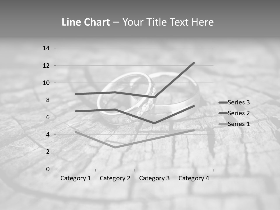 Two Wedding Rings Sitting On Top Of A Brick Floor PowerPoint Template