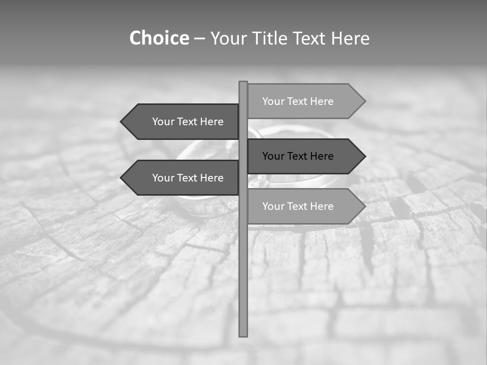 Two Wedding Rings Sitting On Top Of A Brick Floor PowerPoint Template