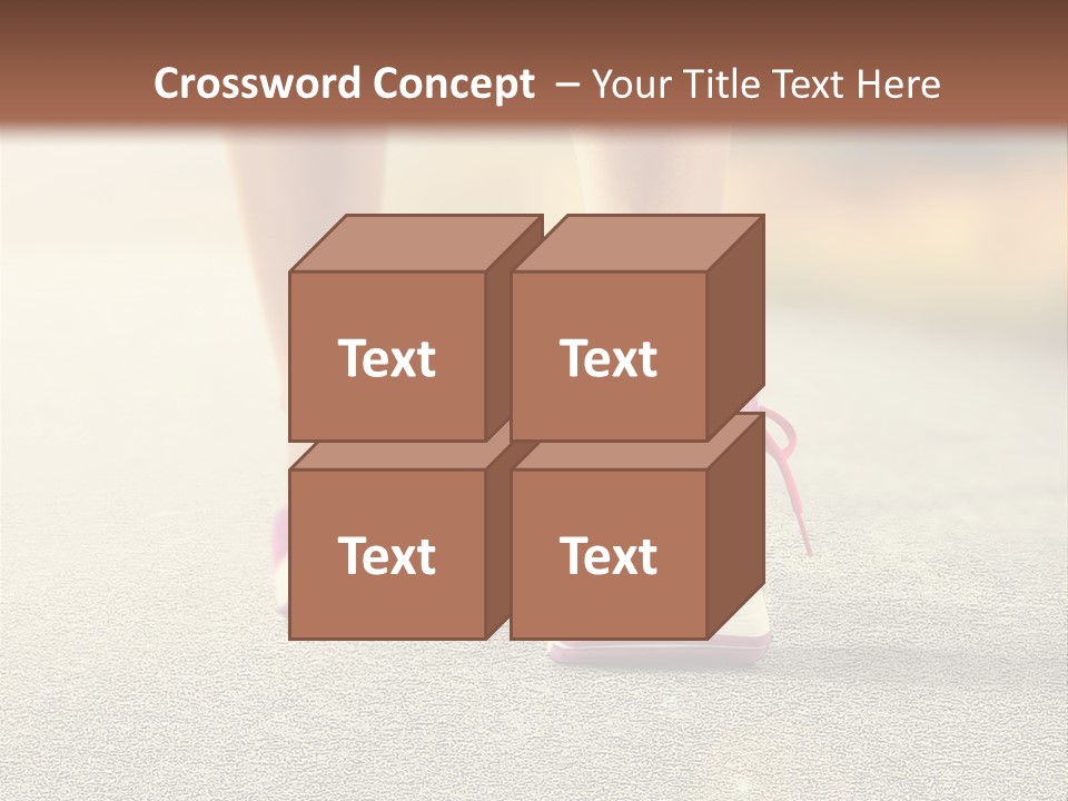 A Woman's Feet Walking Down A Road With A Pink Shoe PowerPoint Template