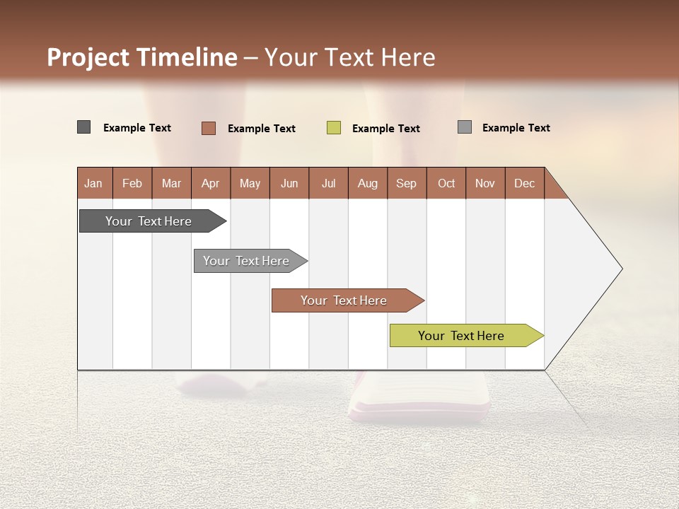 A Woman's Feet Walking Down A Road With A Pink Shoe PowerPoint Template