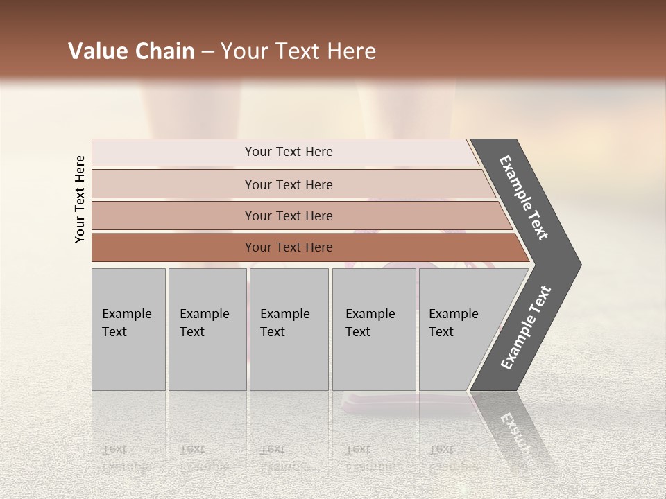 A Woman's Feet Walking Down A Road With A Pink Shoe PowerPoint Template