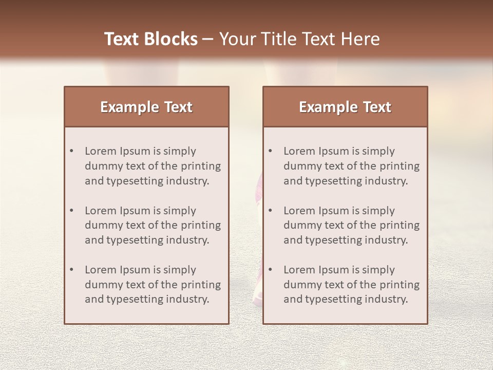 A Woman's Feet Walking Down A Road With A Pink Shoe PowerPoint Template