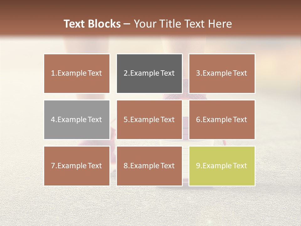 A Woman's Feet Walking Down A Road With A Pink Shoe PowerPoint Template