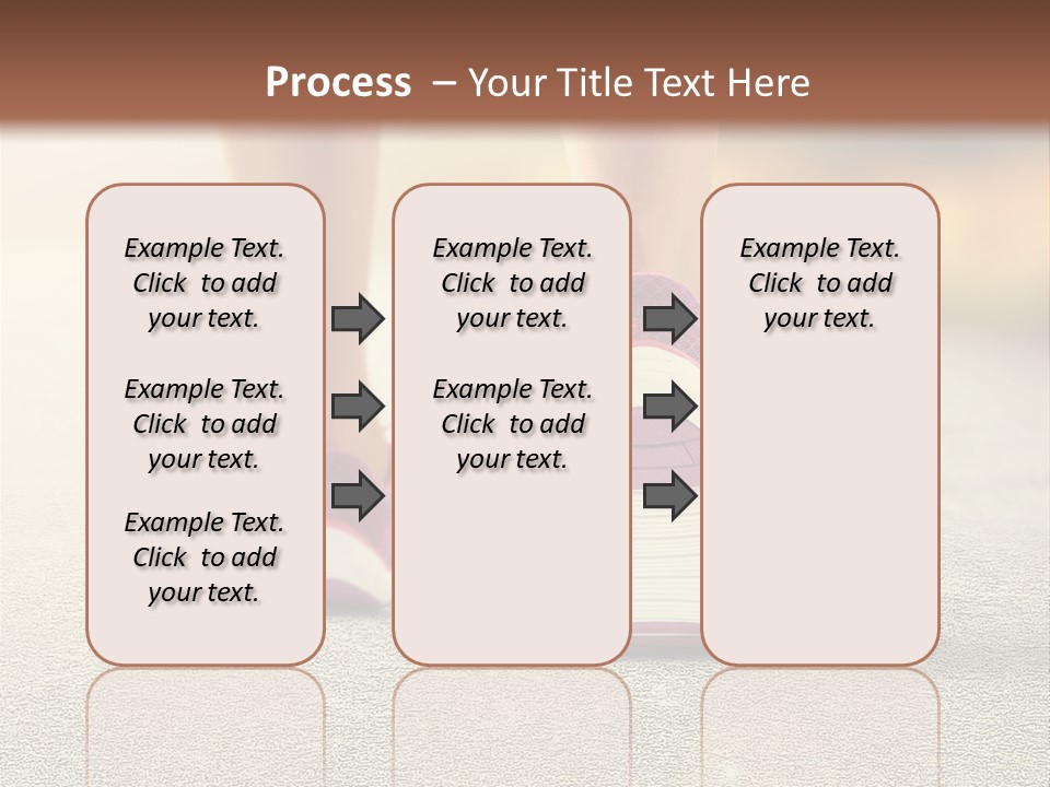 A Woman's Feet Walking Down A Road With A Pink Shoe PowerPoint Template